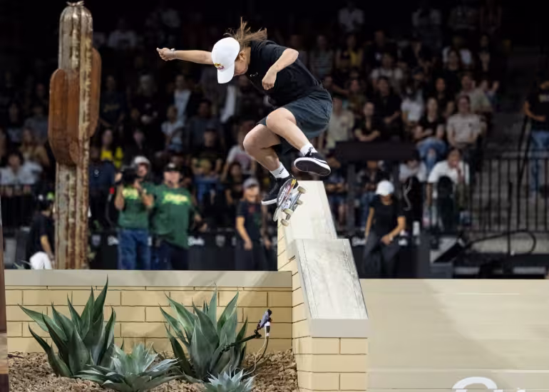 Braden Hoban y Yumeka Oda, las estrellas del Takeover de la Street League Skateboarding en Tempe